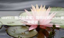 SHOPYY：独立站卖家，如何玩转视频营销