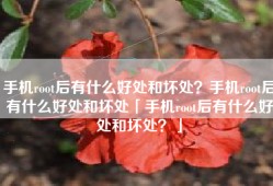 手机root后有什么好处和坏处？手机root后有什么好处和坏处「手机root后有什么好处和坏处？」