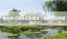 黑白美女高清手机壁纸（黑白美女壁纸图片）
