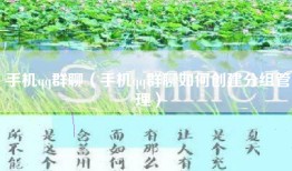 手机qq群聊（手机qq群聊如何创建分组管理）