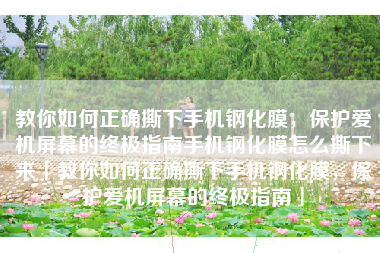 教你如何正确撕下手机钢化膜，保护爱机屏幕的终极指南手机钢化膜怎么撕下来「教你如何正确撕下手机钢化膜，保护爱机屏幕的终极指南」